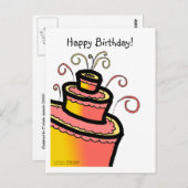 FEIERN MIT KUCHEN! POSTKARTE (Vorne/Hinten)