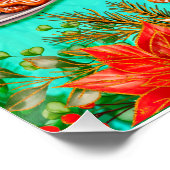 Feiern mit meinem Weihnachtsbrot Poster (Ecke)