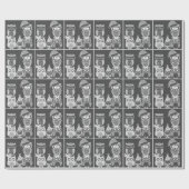 Feiern mit Owls Wrapping Paper Geschenkpapier (Flach)