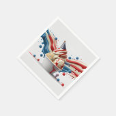 Feiern mit Red White Blue Serviette (Ecke)