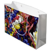 Feiern mit Schleife Große Geschenktüte (Rückseite Schrägansicht)