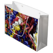 Feiern mit Schleife Große Geschenktüte (Vorderseite Schrägansicht)