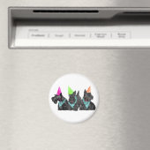 Feiern mit Schotten in Party Hats Magnet (In Situ (Geschirrspüler))