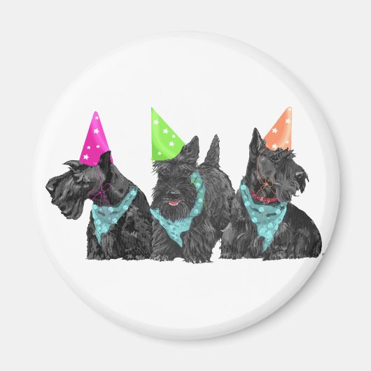Feiern mit Schotten in Party Hats Magnet (Vorne)