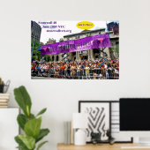 Feiern mit Stonewall an der NYC-Hauptbibliothek Poster (Heimbüro)