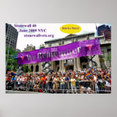 Feiern mit Stonewall an der NYC-Hauptbibliothek Poster (Vorne)