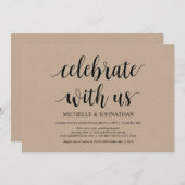 Feiern mit uns Einladungen zum Hochzeitstag (Vorne/Hinten)