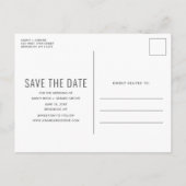 Feiern mit uns Funny Wedding Save the Date Ankündigungspostkarte (Rückseite)