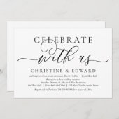 Feiern mit uns, Hochzeitsfeier Party Einladung (Vorne/Hinten)