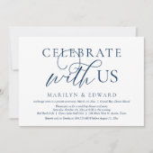 Feiern mit uns, Hochzeitsfeier Party Einladung (Vorderseite)