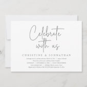 Feiern mit uns, Hochzeitsfeier Party Einladung (Vorderseite)