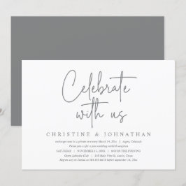 Feiern mit uns, Hochzeitsfeier Party Einladung