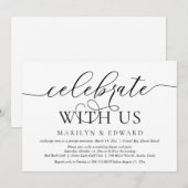 Feiern mit uns, Hochzeitsfeier Party Einladung (Vorne/Hinten)