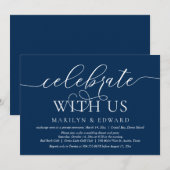 Feiern mit uns, Hochzeitsfeier Party Einladung (Vorne/Hinten)