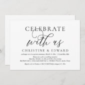 Feiern mit uns, Hochzeitsfeier Party Einladung (Vorne/Hinten)