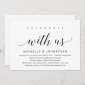 Feiern mit uns, Hochzeitsfeiern Einladung (Vorne/Hinten)