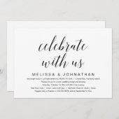 Feiern mit uns, Hochzeitsfeiern Einladung (Vorne/Hinten)