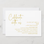 Feiern mit uns, Post Wedding Elopement Party I Einladung (Vorderseite)