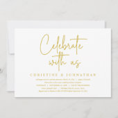 Feiern mit uns, Post Wedding Elopement Party I Einladung (Vorderseite)