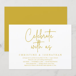 Feiern mit uns, Post Wedding Elopement Party I Einladung