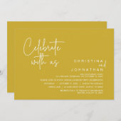 Feiern mit uns, Post Wedding Elopement Party I Einladung (Vorne/Hinten)