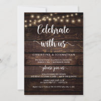 Feiern mit uns, Rustic Elopement Party Invitati