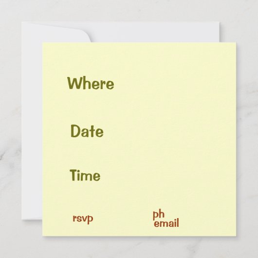 Feiern mit uns >Trendy Invitation Card Einladung (Rückseite)