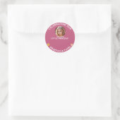 Feiern mit unserem kleinen Princess Round Sticker (Tasche)