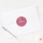 Feiern mit unserem kleinen Princess Round Sticker (Umschlag)