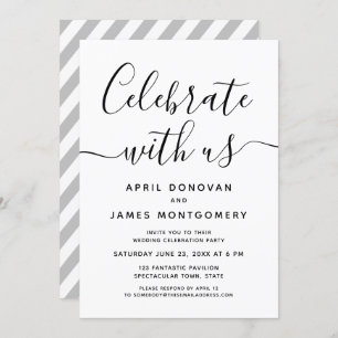 Feiern mit US-Typografie-Einladung Einladung