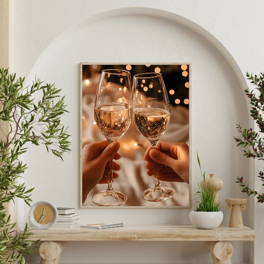 Feiern mit Wein Poster