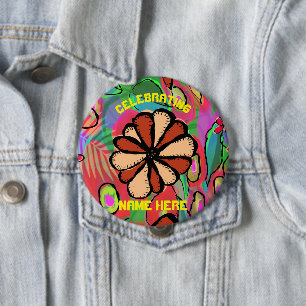 Feiern NAME HIER Party Essentials Button