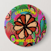 Feiern NAME HIER Party Essentials Button (Vorderseite)