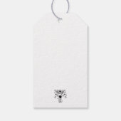 Feiern Neuer Anfang Weinglas Illustration Geschenkanhänger (Rückseite)