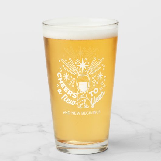 Feiern Neuer Anfang Weinglas Illustration Glas (Vorne (Gefüllt))