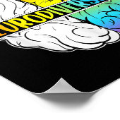 Feiern Neurodivergenz Psychische Autismus Poster (Ecke)