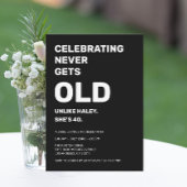 Feiern nie wird alt Funny 40. Geburtstag Einladung