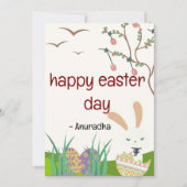 Feiern Ostern: Ein Tag der Freude und Erneuerung Feiertagskarte (Vorderseite)