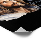 Feiern Ostern Jesus der König ist Christlich Poster (Ecke)