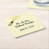 Feiern personalisierter Untersetzer (angewinkelt)