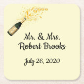 Feiern personalisierter Untersetzer (Vorderseite)