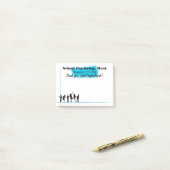 Feiern Post-It von der Klebezettel (Auf Schreibtisch)