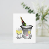 Feiern Postkarte (Stehend Vorderseite)