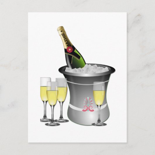 Feiern Postkarte (Vorderseite)