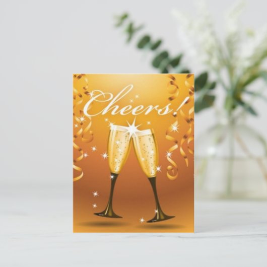 Feiern Postkarte (Stehend Vorderseite)