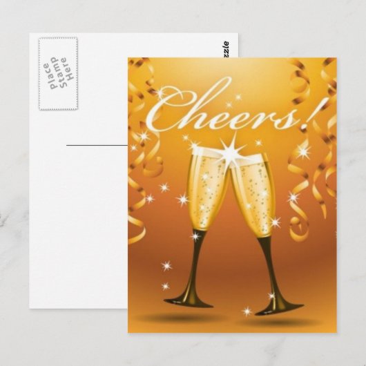 Feiern Postkarte (Vorne/Hinten)