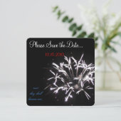 Feiern Rett-the-date rot/weiß/blau Save The Date (Stehend Vorderseite)