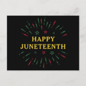 Feiern Schwarzer Unabhängigkeitstag Happy Juneteen Postkarte (Vorderseite)