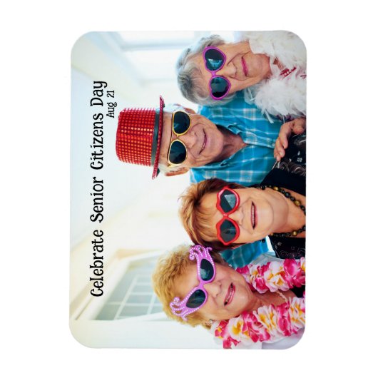 Feiern Senior Citizens Day Magnet (Vertikal)