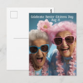 Feiern Senior Citizens Day Postkarte (Vorne/Hinten)